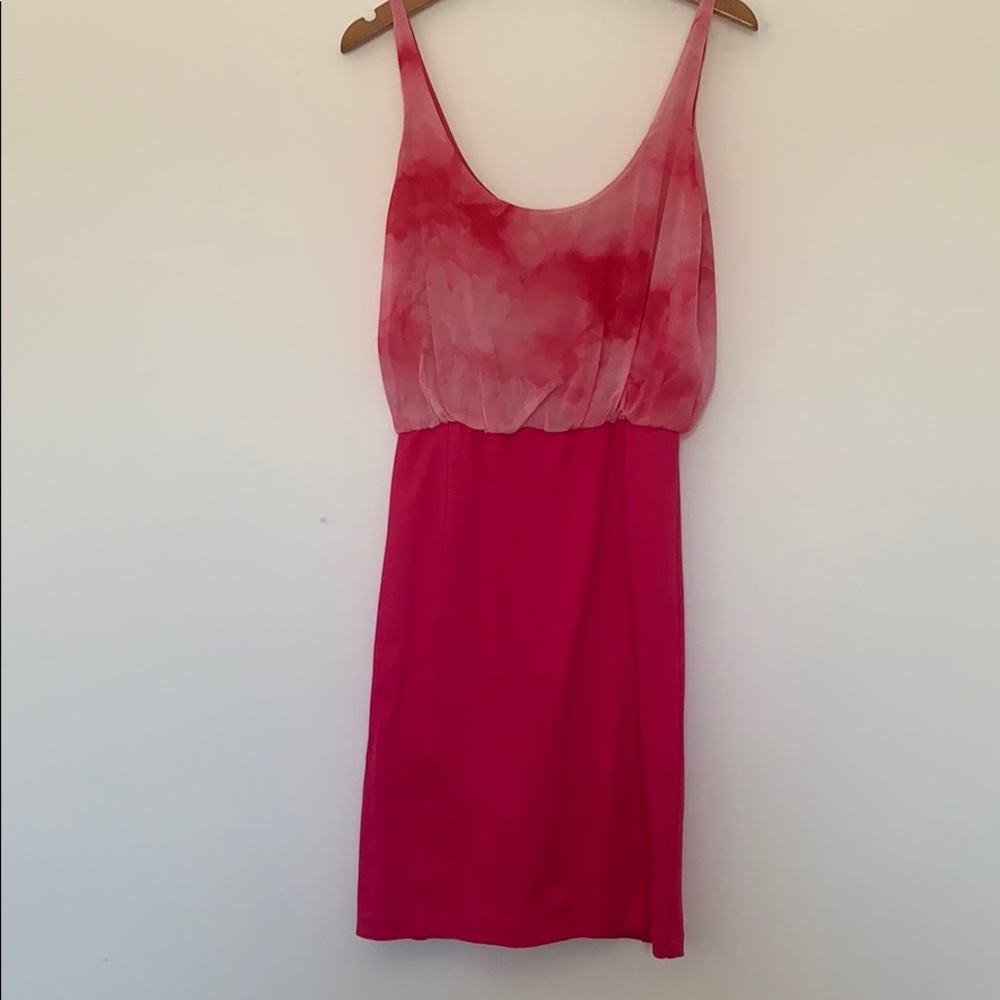 COPY - Alice + Olivia hot pink mini dress, silk t…